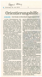 Siegener Zeitung 30.06.2015