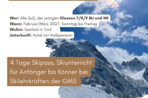 Werbung Angebotsskifahrt